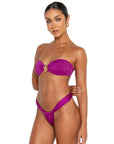 Xenia bottoms iris purple cheeky bikini brazillian