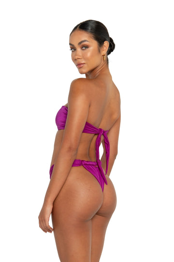 Xenia bottoms iris purple cheeky bikini brazillian