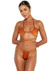 sicily bottoms espresso brown double strap bikini bottoms