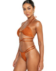 sicily bottoms espresso brown double strap bikini bottoms