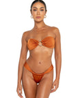 Xenia bottoms espresso brown cheeky bikini brazillian