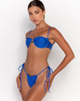 underwired balconette bikini top